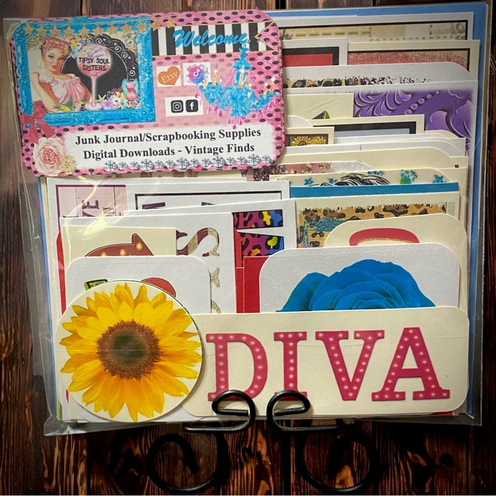 Bag 5 - Collection Of 60 Junk Journal Inspiring & Sassy Sayings or Images…